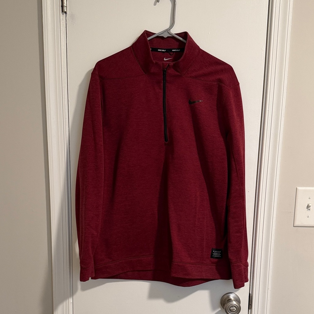 Nike Golf Maroon Quarter-Zip Pullover